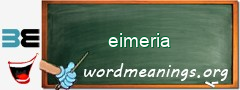 WordMeaning blackboard for eimeria